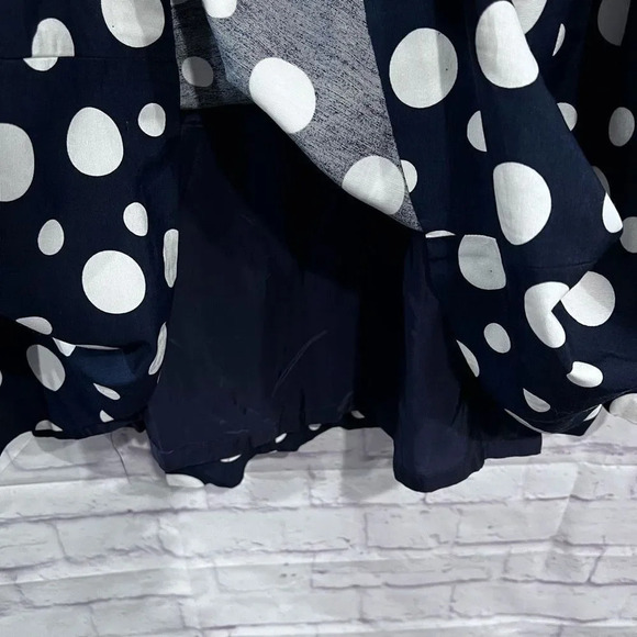 Ports International Blue Polka Dot Fit & Flare Dress Size 10‎ Vintage - Picture 6 of 12